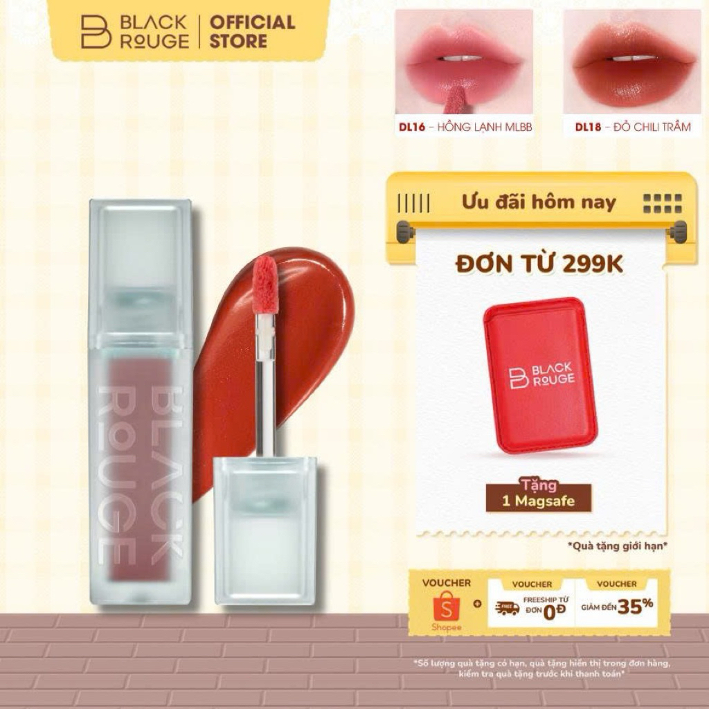 Son Kem Black Rouge Double Layer Over Velvet Ver 3 - Jewelry - 4.1g