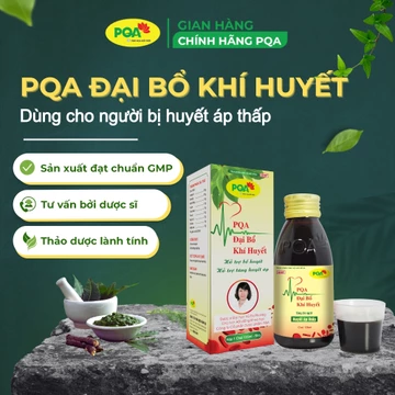 PQA Đại Bổ Khí Huyết giúp ổn định huyết áp, dùng cho người huyết áp thấp