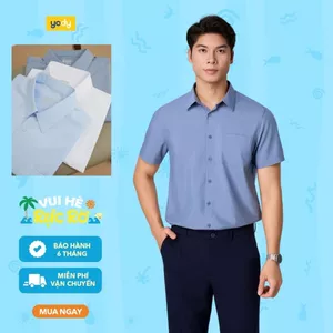 Áo sơ mi nam YODY vạt ngang phom regular, có túi phom trẻ trung công sở MOSS26A011