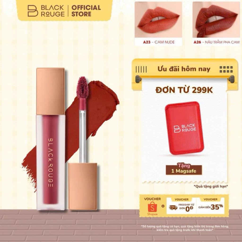 Son Kem Black Rouge Air Fit Velvet Tint Ver 5 - 4,5g