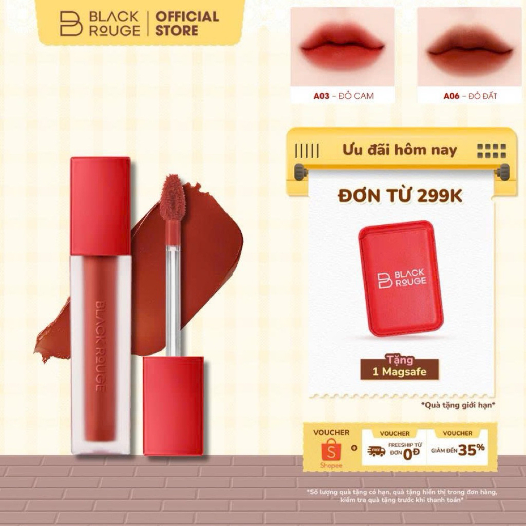 Son Kem Black Rouge Air Fit Velvet Tint Ver 1 - 4.5g