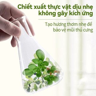 Tushie Treats Xịt khử mùi thú cưng hương bạc hà, Xịt khử mùi nước tiểu chó mèo, khử mùi hôi khai, làm thơm, chai 350ml