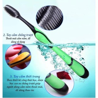 COMBO 5/10/20 Bàn Chải Đánh Răng Than Tre Hoạt Tính Novahome, Bàn Chải Than Tre Hoạt Tính Mềm Mịn