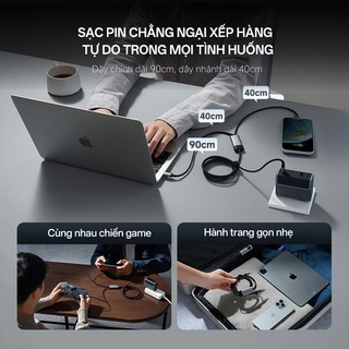 Cáp Sạc Nhanh CUKTECH 10 1.35m| Công Suất 100W Max | 2 Cổng C | Sợi Fiber Chắc Chắn | Bảo Hành 18 Tháng C2C515