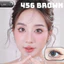 Lens mắt 456 Gray màu xám xanh, viền đen, size vừa - thương hiệu LUNA EYES