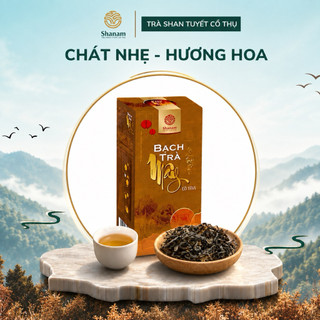 Hộp Bạch Trà Mây Tà Xùa Shanam 50g, Shan Tuyết Cổ Thụ 1 Tôm 2 Lá, Chát Nhẹ, Ngọt Hậu Sâu,Uống Là Mê