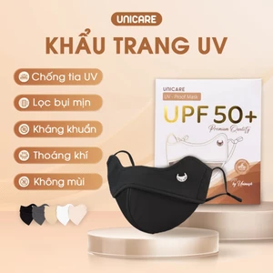 UNICARE COMBO 4 Chiếc Khẩu trang UV - Proof Mask Chống Tia UV Mềm Mịn Mát Thông Thoáng Cao Cấp