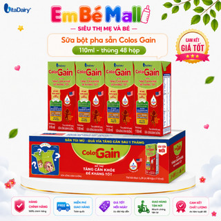 Sữa Bột Pha Sẵn Colos Gain Vitadairy - Tăng Cân, Sữa Non Mỹ, HMO, Đề Kháng Cho Bé