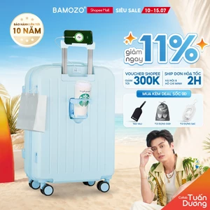 Vali Du Lịch Bamozo 8812 Thời Trang Size 20/24 Chất Liệu Nhựa ABS 3 Lớp Bền Đẹp_8812