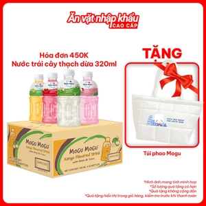 Thùng 24 Chai Nước Trái Cây Thạch Dừa MOGU MOGU 320ml Nhập Khẩu Thái Lan