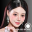 Lens mắt FA-105 Black màu đen nhám giãn tròng tự nhiên, size vừa, thương hiệu LUNA EYES