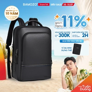 Balo da đựng laptop 15.6 inch Bamozo Vestor phù hợp đi học đi làm, chống thấm nước, chống gù, tích hợp cổng sạc_BL07