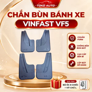 Chắn bùn Vinfast VF5/Herio Green - Bộ 4 tấm đủ ốc giữ sạch bảo vệ lốp xe,bánh xe, kèm ốc, dễ lắp tại nhà