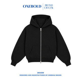 Áo Khoác HOODIE ZIP Nỉ CHÂN CUA Brand ONEBOLD Cotton, Áo Khoác Form Rộng Kéo 2 Đầu Boxy Nam Nữ