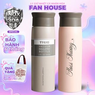 Bình giữ nhiệt Tyeso Favour 500ml, Fan House bình giữ nhiệt chính hãng inox 304, vỏ chống xước