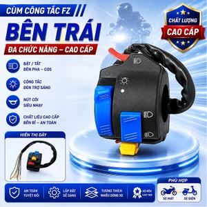 Cùm Công Tắc FZ Đầy Đủ Chức Năng | Bộ Công Tắc Xe Máy Xe Đạp Điện Cao Cấp