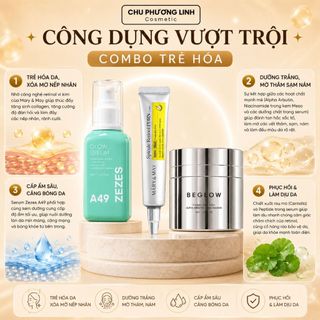 Combo Trẻ Hóa Làn Da Serum A49 & Retinol & Kem Đêm Meso CB0390 - Nâng Tone, Mờ Thâm Sạm, Căng Bóng Da