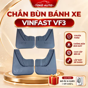 Chắn bùn bánh xe Vinfast VF3 -Giữ sạch bảo vệ bánh xe hạn chế bùn đất bắn lên xe [GIÁ 1 BỘ]