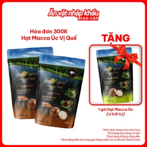 Hạt Macca Úc Phủ Vị Happy Nut Thượng Hạng 225g Nhiều Vị Hấp Dẫn Nứt Vỏ Dễ Tách Dinh Dưỡng Giòn Béo
