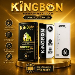 Kính Cường lực Kingbon cao cấp chống nhìn trộm, chống xước, chống bụi màng loa dành cho iphone