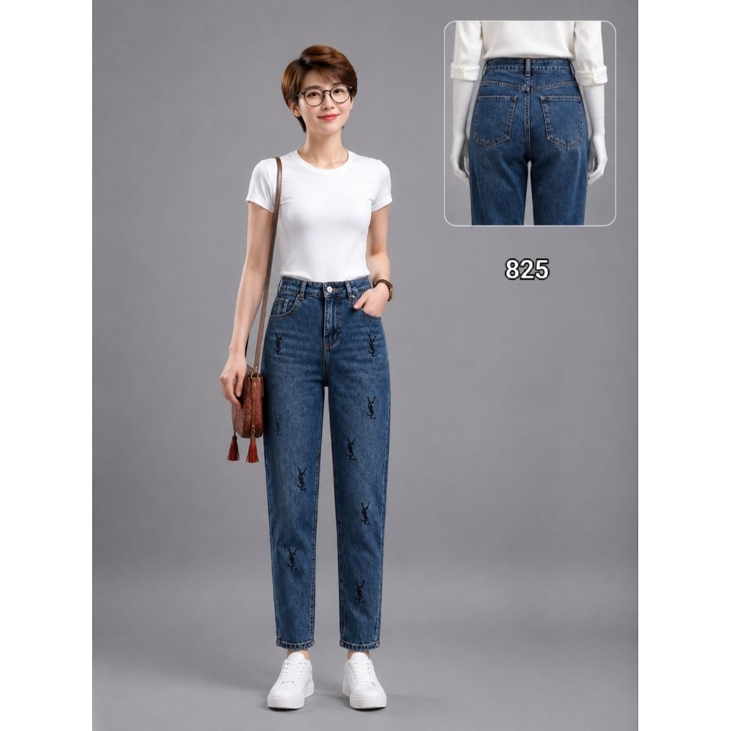 Quần baggy 9tấc,chất liệu jean mềm mại co giãn 4 chiều - Mẫu lẻ size Shop Seo thật sâu