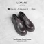 THE CHUNKY LEMANS DERBY BROWN DE01.2 - Da bò - Đế chunky nâu tăng cao 4cm - Khâu đế - Bảo hành 24 tháng