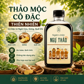 Nước Cốt Ngâm Chân Ngự Thảo 220ML - Thảo Mộc Thiên Nhiên, Chăm Sóc Đôi Chân, 1 Nắp Cho Mỗi Lần Ngâm