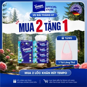 Khăn Giấy Rút Tempo Cao Cấp - 4 Lớp Bền Dai,- Thương Hiệu Đức (Lốc 4)