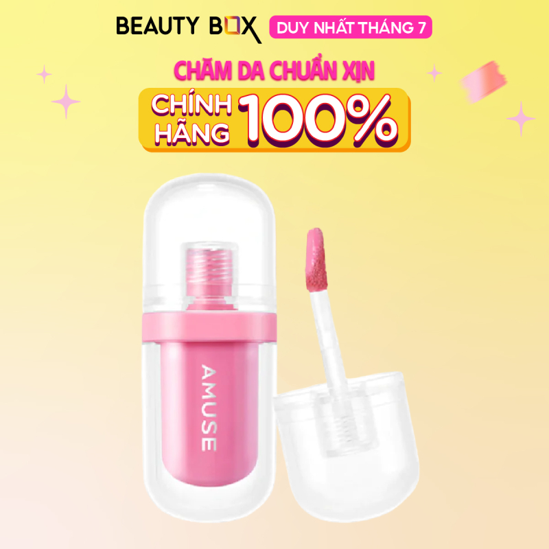 [Săn Sale] Son Thạch Bóng Thuần Chay Amuse Jel-Fit Tint 3.8g