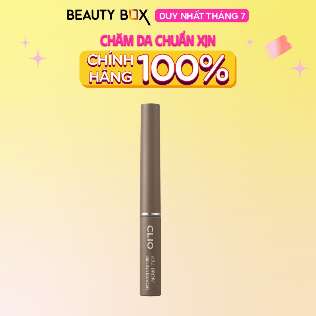 [Săn Sale] Mascara Chân Mày Bám Màu Lâu Trôi Clio Kill Brow Slim Ash Browcara 3g (màu 04 Ash Gray)