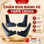 Bộ 4 chắn bùn xe ô tô Yaris Cross đời 2023- HIỆN NAY chất liệu nhựa dẻo, lắp đặt dễ dàn, kèm ốc