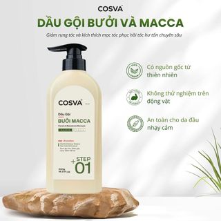 Dầu Gội Bưởi Macca Cosva 500ml Giảm Rụng Tóc Dành Cho Tóc Hư Tổn Khô Xơ