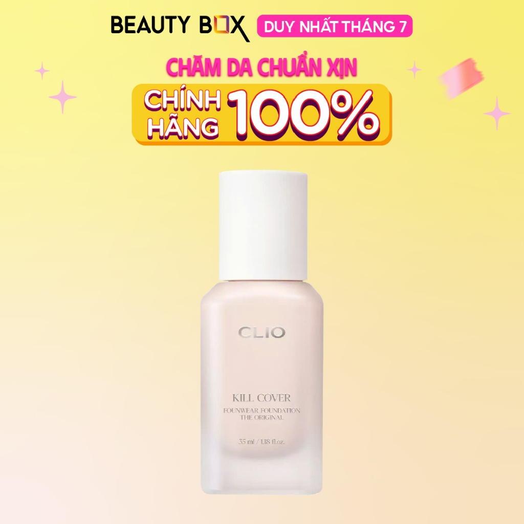 [Săn Sale] Kem Nền Che Khuyết Điểm Clio Kill Cover Founwear Foundation The Original 35ml