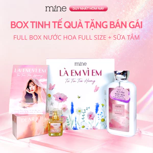 Quà Tặng Sinh Nhật Tặng Bạn Gái Gồm Nước Hoa Mine 30ML + Sữa Tắm Quà Tặng Người Yêu