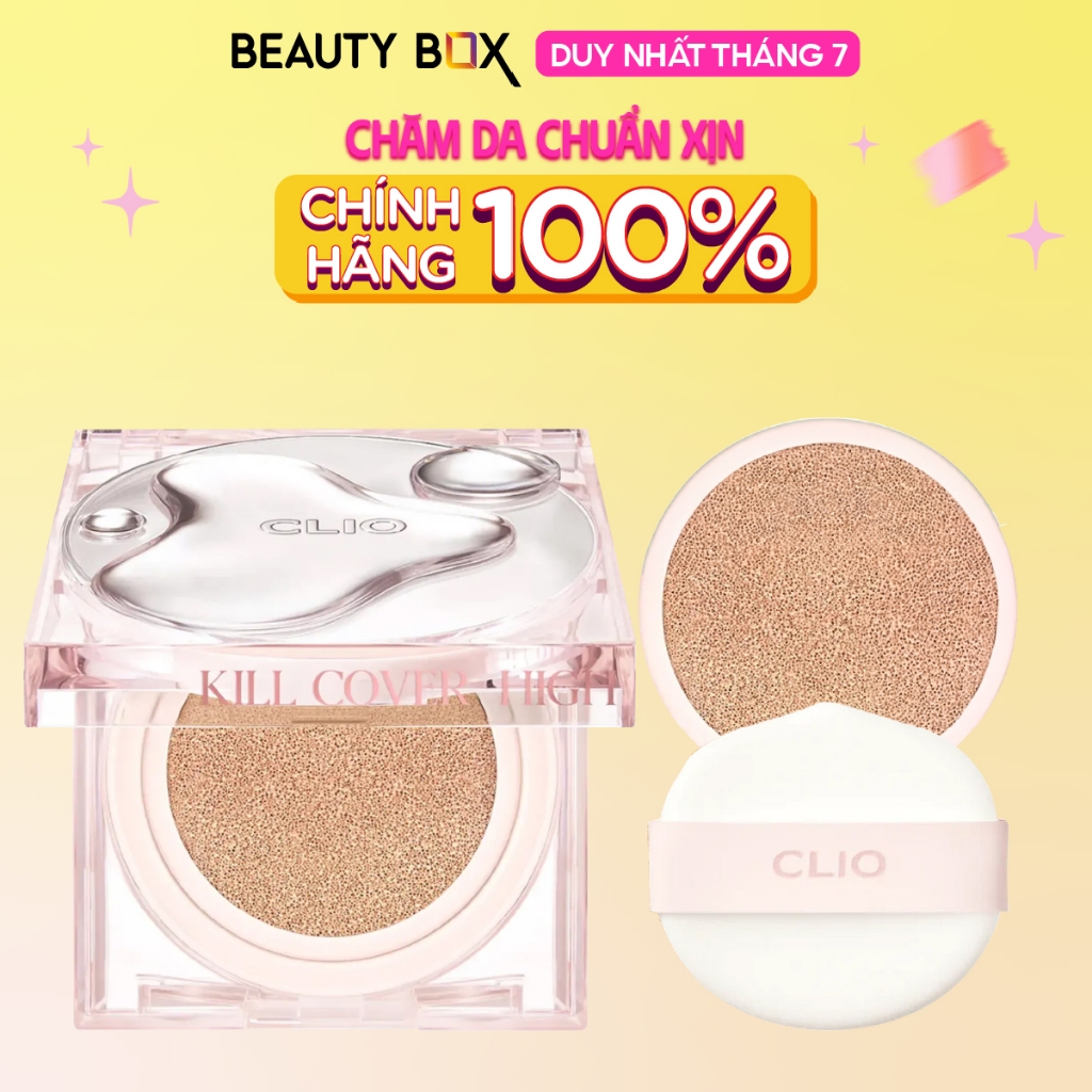 [Săn Sale] Phấn Nước Clio Hiệu Ứng Căng Bóng Kill Cover High Glow Cushion (14Gx2) (Tặng kèm lõi)