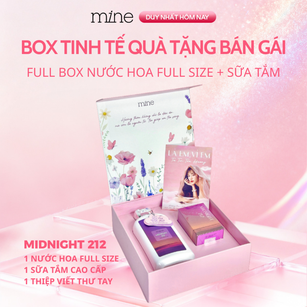 [FULL BOX] Quà Tặng Sinh Nhật Cho Nữ Lãng Mạn Gồm Nước Hoa 30ML + Sữa Tắm 470G Thơm Quyến Rũ