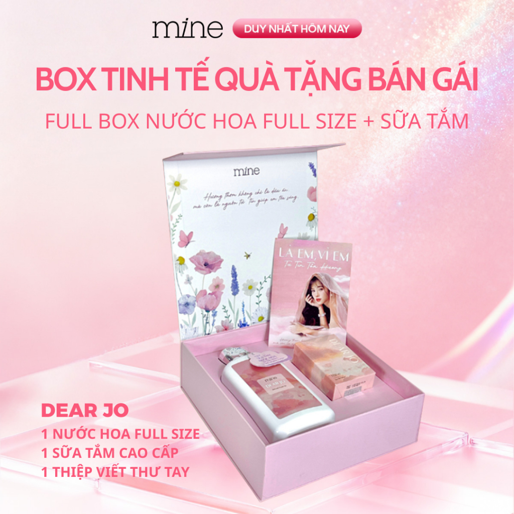 [FULL BOX] Quà Tặng Sinh Nhật Cho Nữ Tinh Tế Gồm Nước Hoa 30ML + Sữa Tắm 470G Hương Thơm Ngọt Ngào