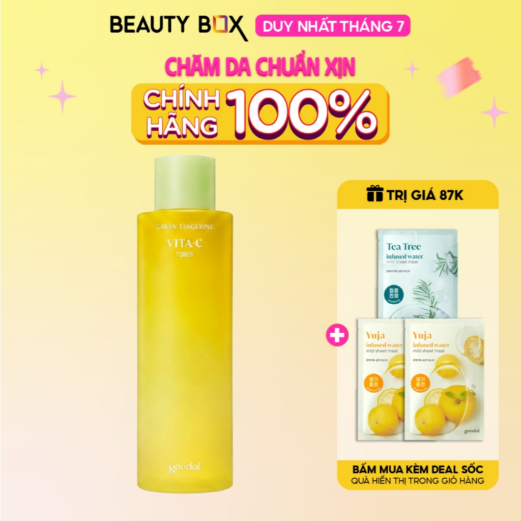 [Săn Sale] Nước Cân Bằng Goodal Giúp Làm Sáng Da Green Tangerine Vita C Toner 300ml