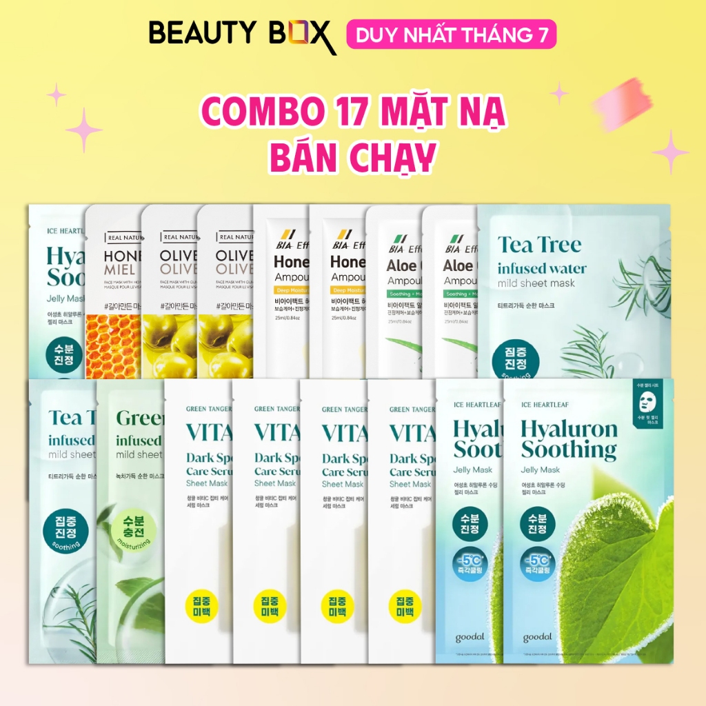 [Săn Sale] [Set 10 miếng /17 miếng/20 miếng] Combo Mặt Nạ Dưỡng Da GOODAL - DERMATORY - THE FACE SHOP