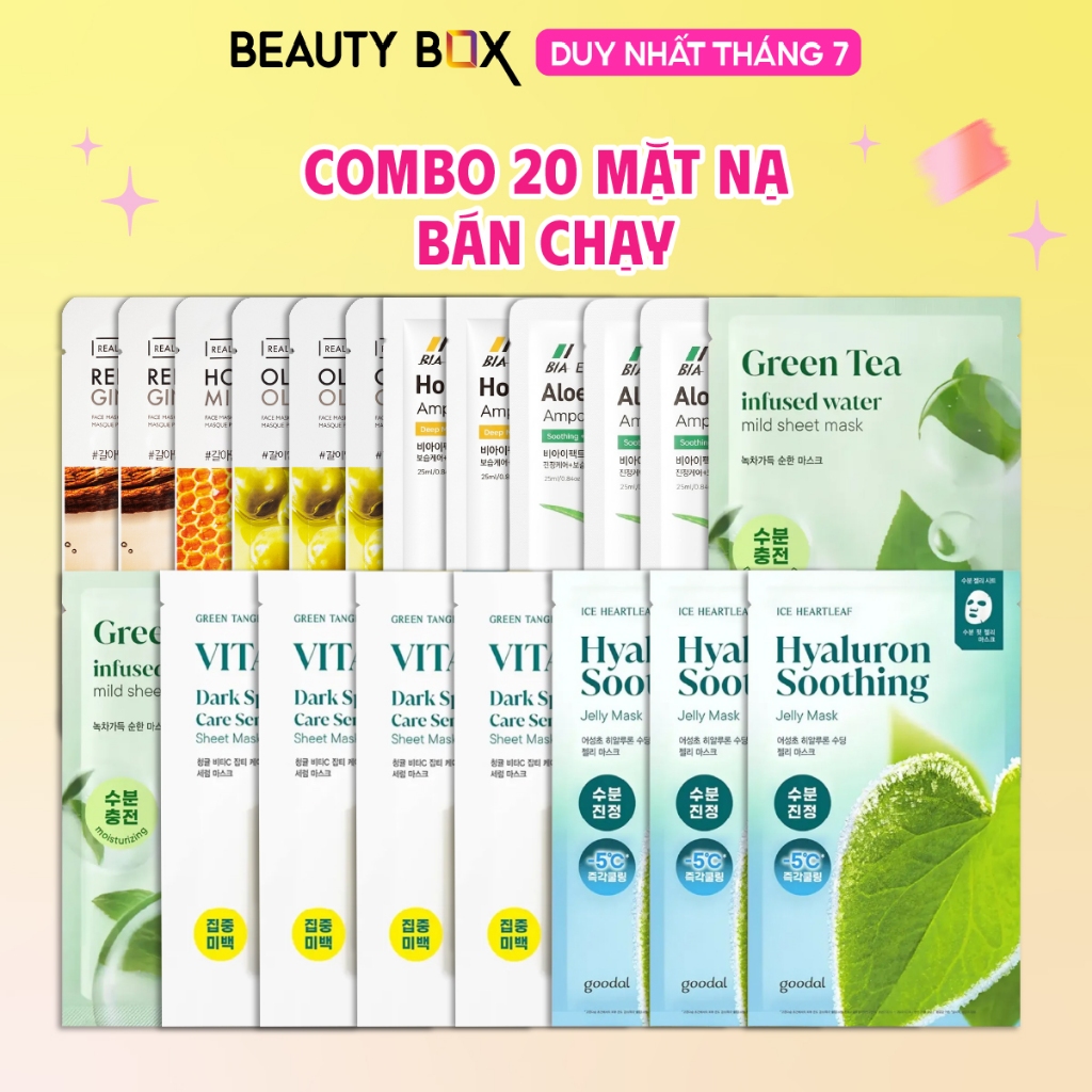 [Săn Sale] [Set 10 miếng /17 miếng/20 miếng] Combo Mặt Nạ Dưỡng Da GOODAL - DERMATORY - THE FACE SHOP