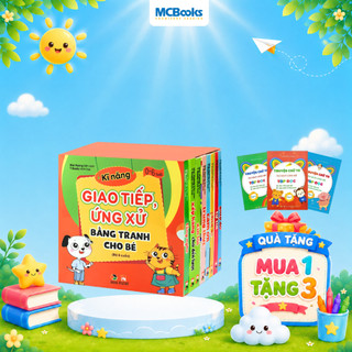Sách - Kỹ Năng Giao Tiếp Ứng Xử Bằng Tranh Cho Bé - Bộ 8 Cuốn - Sách Cho Bé - Đại Mai