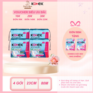 [COMBO 4 GÓI] Băng Vệ Sinh Kotex Bảo Vệ Toàn Diện SMC 23CM 20 MIẾNG Khử Mùi Tinh TếI - Lucie's Mom