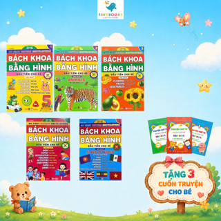 Sách - Bách khoa bằng hình đầu tiên cho bé theo chủ đề bộ 5 cuốn - song ngữ Anh Việt (Lẻ) - Đại Mai Books