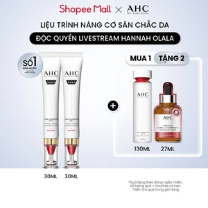 Combo 2 kem mắt cho mặt nâng cơ săn chắc/ cấp ẩm căng bóng/ mờ nám sáng da AHC 30ML