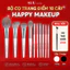 Bộ Cọ Trang Điểm HAPPY MAKEUP 10 Cây Cao Cấp Bằng Lông Tự Nhiên Siêu Mềm Mại Make Up Cá Nhân Chuyên Nghiệp