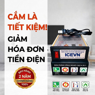 [Chính Hãng] Thiết Bị Tiết Kiệm Điện ICEVN - Chống Sét Lan Truyền Và Bảo Vệ Thiết Bị Điện Gia Đình