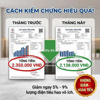 [Chính Hãng] Thiết Bị Tiết Kiệm Điện ICEVN - Chống Sét Lan Truyền Và Bảo Vệ Thiết Bị Điện Gia Đình