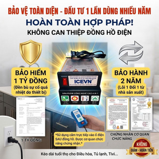 [Chính Hãng] Thiết Bị Tiết Kiệm Điện ICEVN - Chống Sét Lan Truyền Và Bảo Vệ Thiết Bị Điện Gia Đình