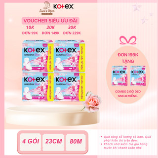 [COMBO 4 GÓI] Băng Vệ Sinh Kotex Gardenia Deo+ SMC 23cm 20 Miếng Hoa Anh Đào - Lucie's Mom