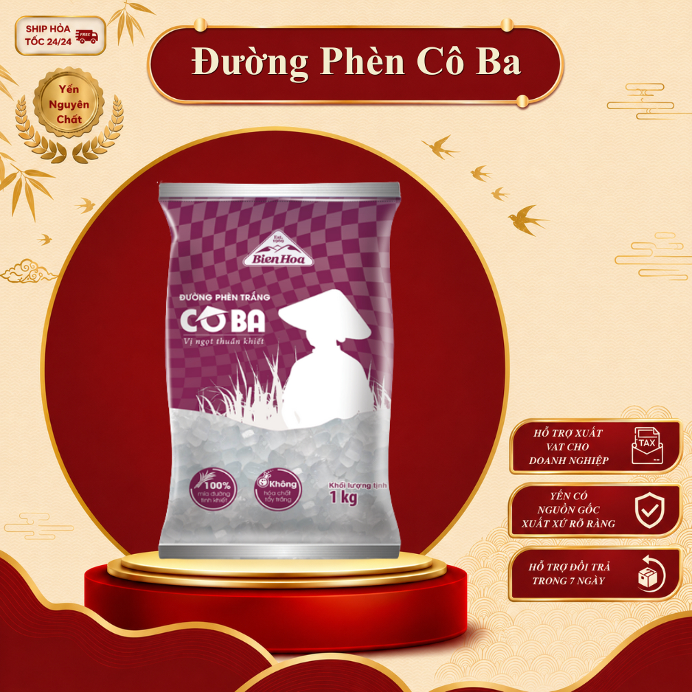 Đường Phèn Cô Ba Loại 1 - Yến Sào Thủ Đức